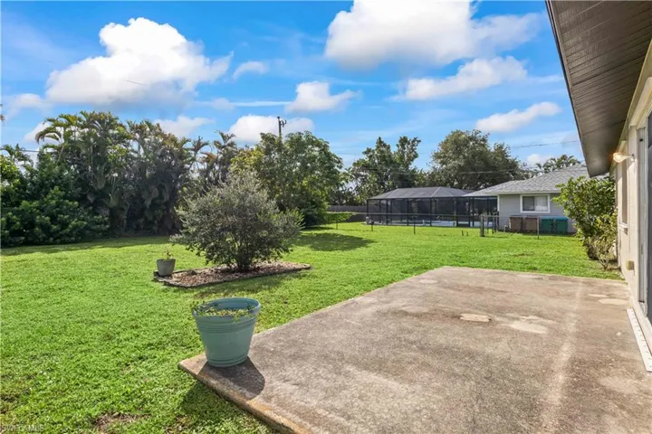 View of yard featuring a patio