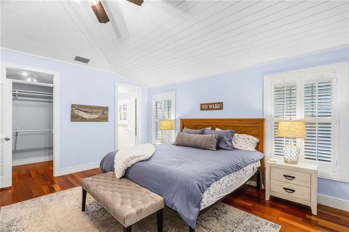 Master Bedroom with a walk-in closet.