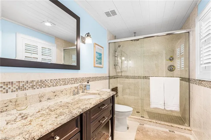 Master Bath with large walk-in shower.