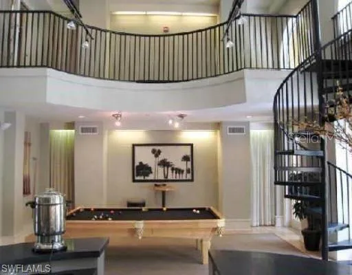 Playroom featuring a high ceiling