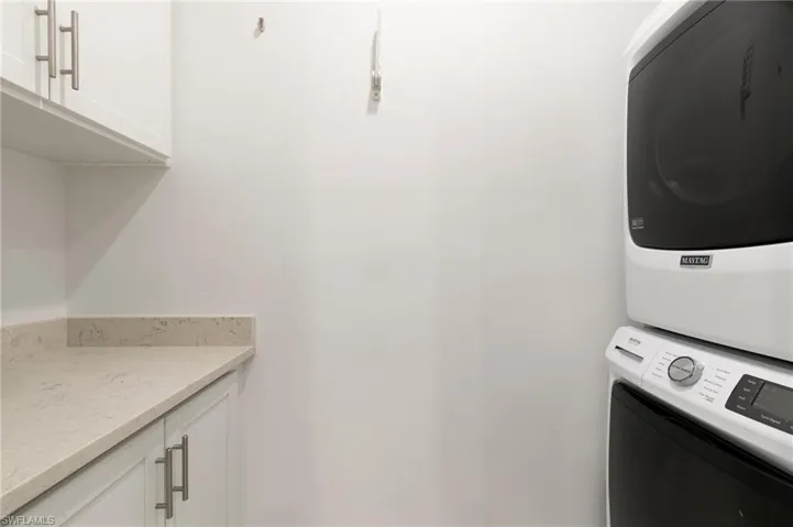 Full Size Washer and Dryer, Custom Cabinets