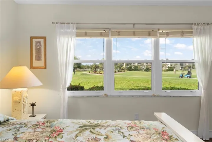 View of the golf course from the primary bedroom