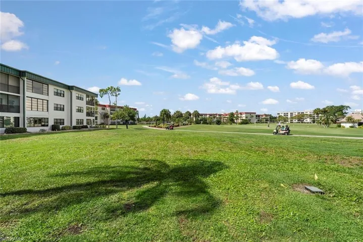 Lush green golf course setting