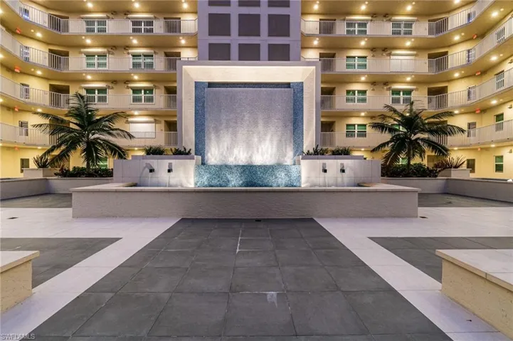 A Stunning atrium view at sunset.