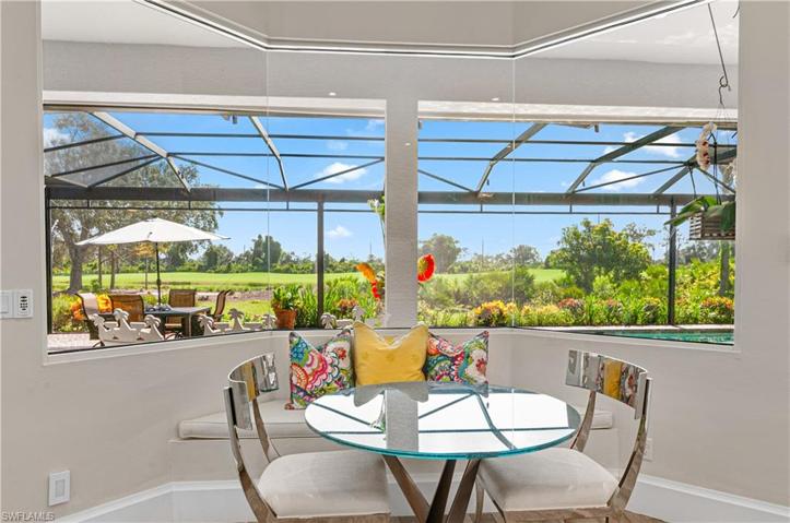 Mitered Glass Breakfast Nook with bench