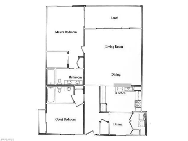 Floor plan of Sunset Royale 802