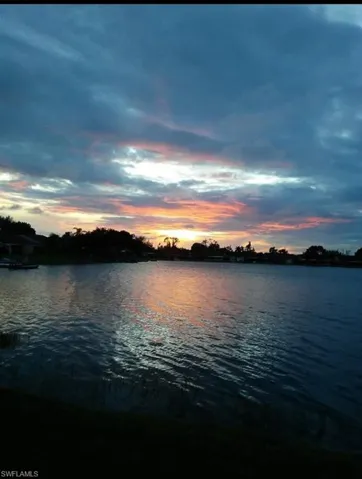 View of sunset from lanai
