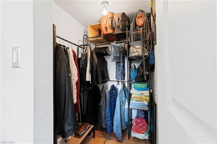 View of spacious closet