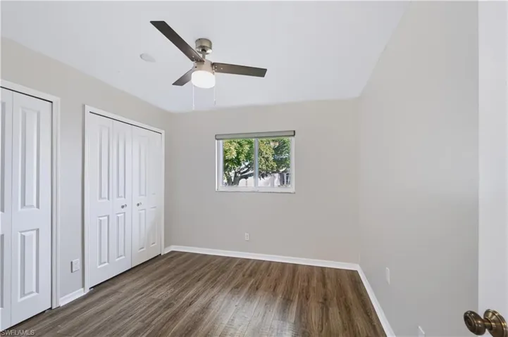 nice dual closet space in guest bedroom