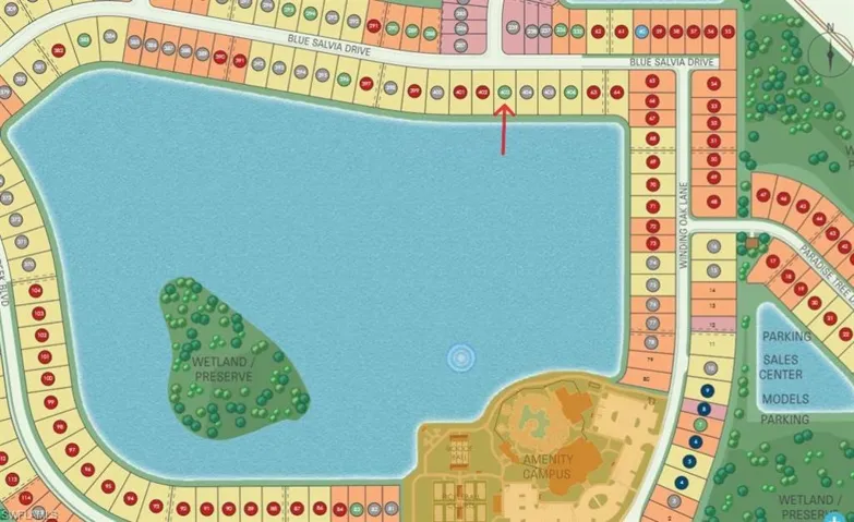 Map location - Lot 403 with water views
