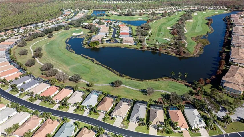 The fairways of each hole meanders through the Legends community, and you're always a short golf cart ride to your condo unit.