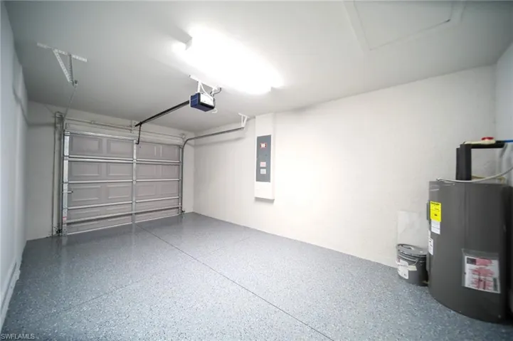 The Garage Comes With An Epoxy Coating, An Electric Door Opener, Water Heater, And Electrical Panel!