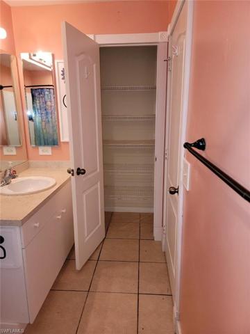 Master bath linen closet
