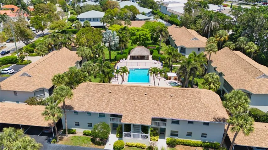 Aerial view featuring a residential view