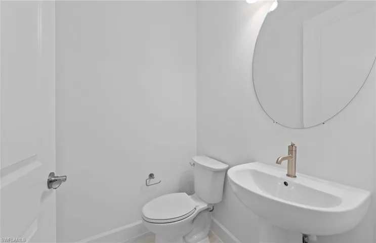 1/2 bath located on 1st floor