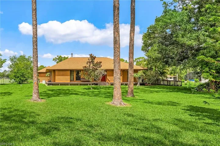 View of grassy yard