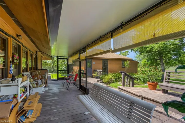 View of deck