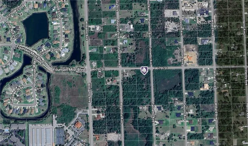 Aerial view of property's location