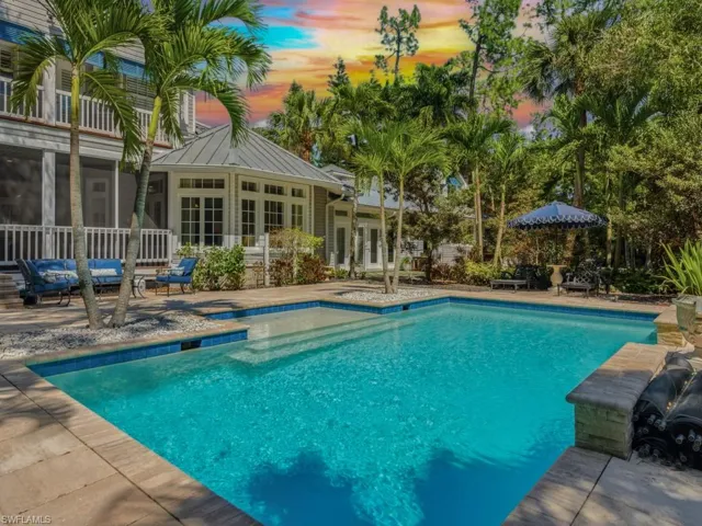 Expansive Pool and Sitting Areas