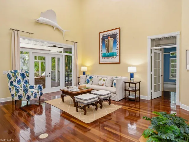 Living Room with High Ceilings