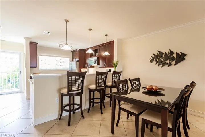 Dining and kitchen bar