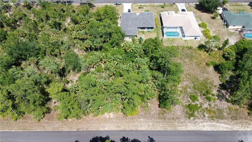 Bird's eye view of a pool