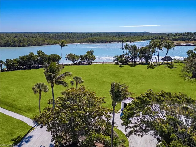 Drone / aerial view of extended coastline