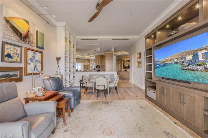 One room flows effortlessly into the next. Family room is located on opposite side of kitchen.