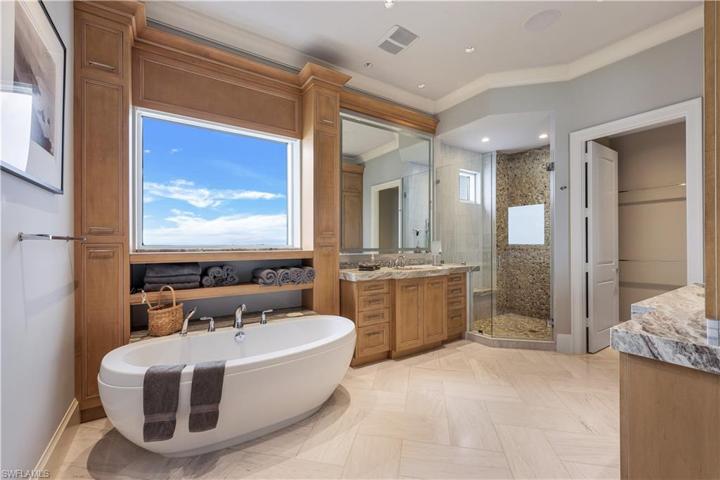 Even the bathroom boasts a view!
