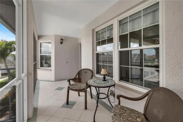 View of screened front lanai