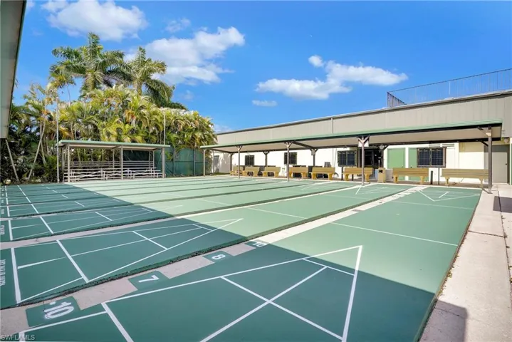 View of property's community shuffleboard