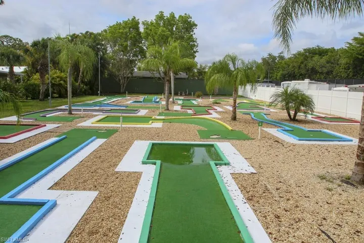 View of 18 hole mini-golf