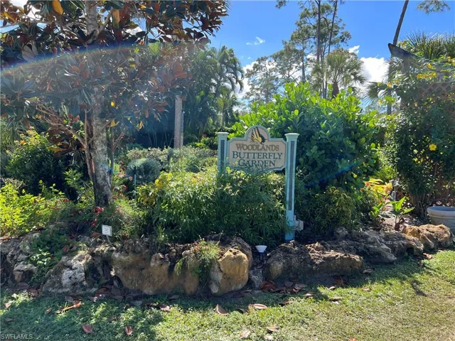 View of butterfly garden