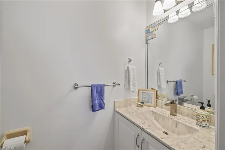 Half bath featuring vanity