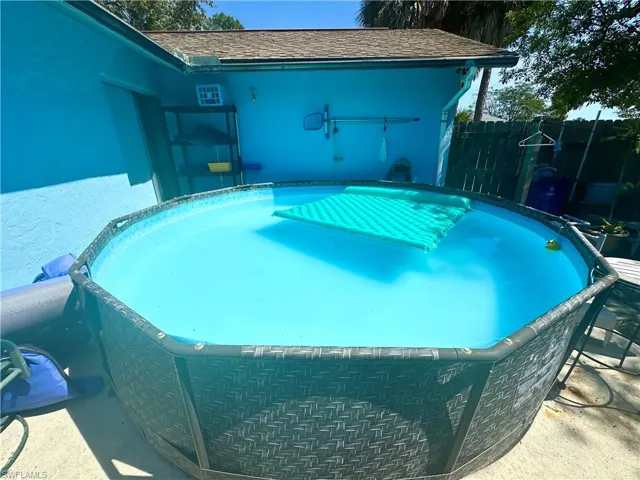 Private above ground pool