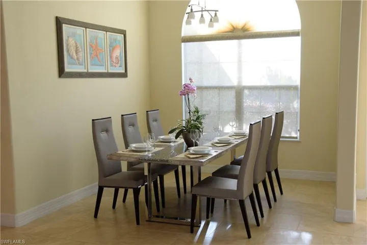 View of dining space