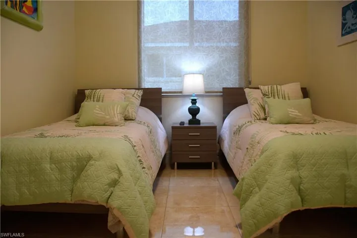 View of tiled bedroom