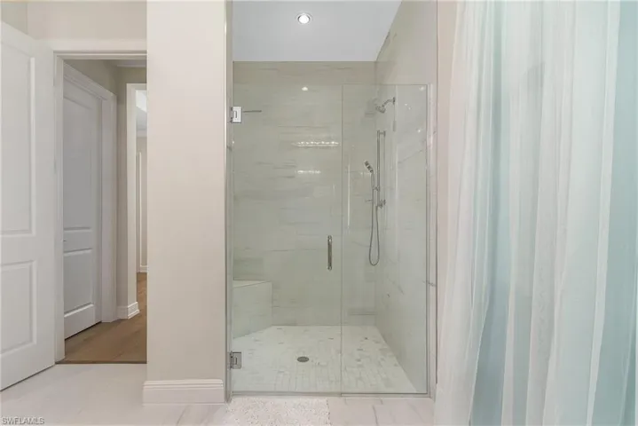 Master shower