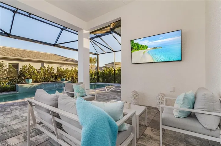 Separate outdoor seating area