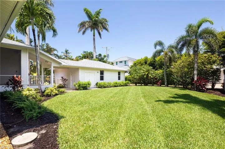 View of green lawn