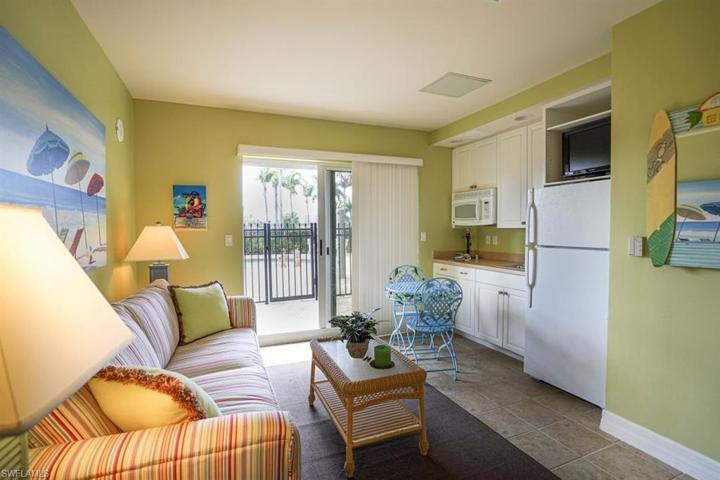 Poolside cabana with sofa bed and full bath