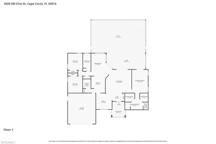 1820 Sw 51st St, Cape Coral, Florida 33914