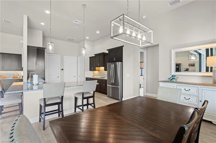 Separate dining area for entertaining or formal dinner parties