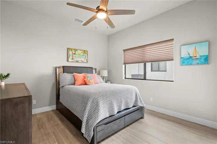 Bedroom comes furnished
