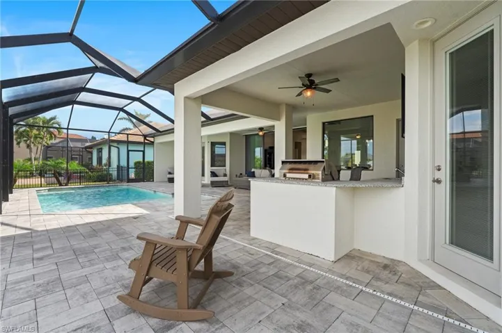 Room for even more outdoor furniture like chaises or another sofa seating area