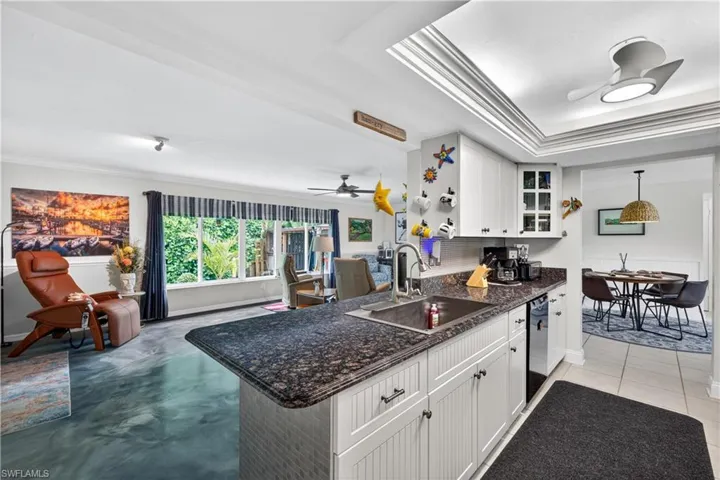 Kitchen open to Family Room