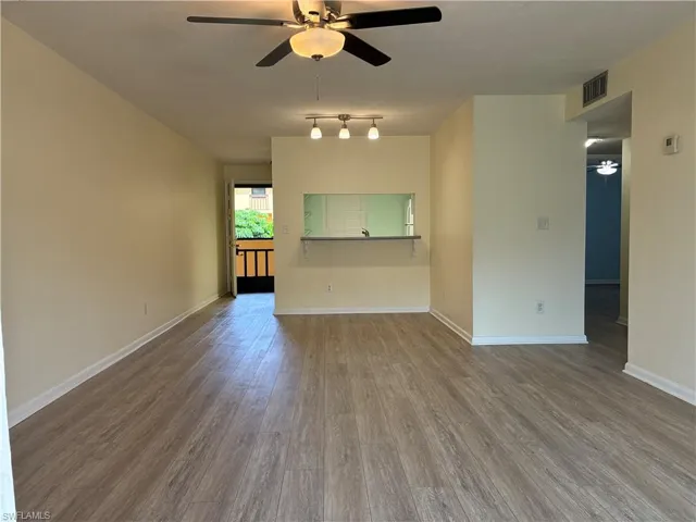 Large living room / dining room area