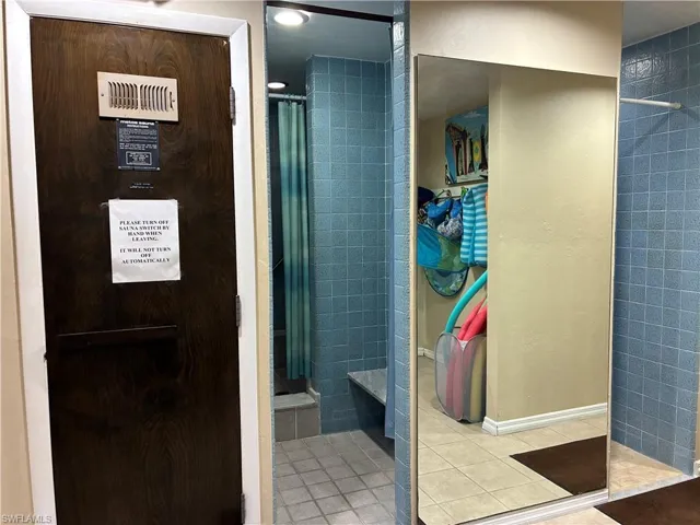 Ladies and men's saunas ,showers, and lockers rooms