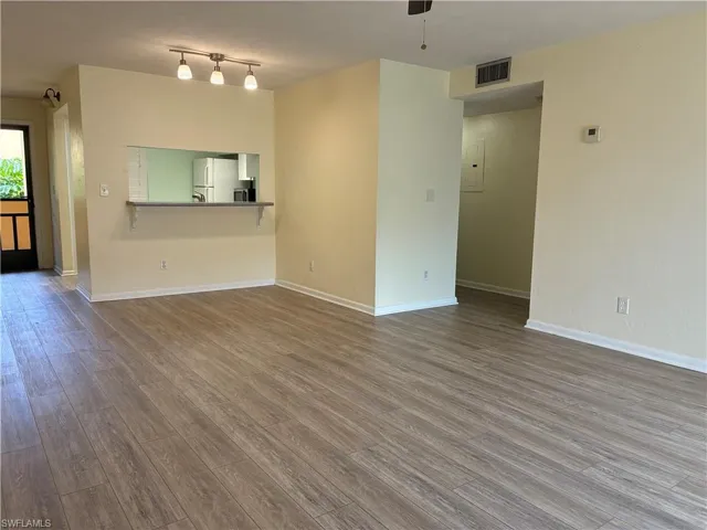 Large living room / dining room area