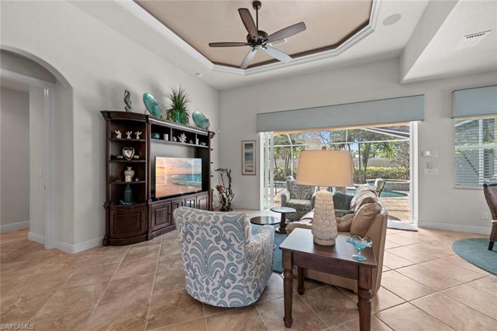 Great room leads to lanai
